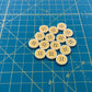 Lemon Buttons - Approx 16mm