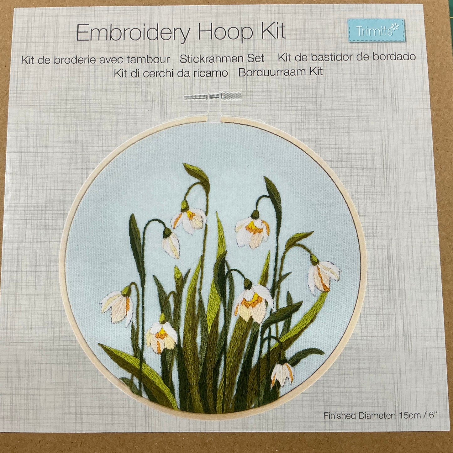 Snowdrops - Embroidery Hoop Kit