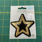 Star Motif - Black & Gold Sequins