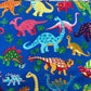 Dinosaurs - Bright Multicoloured - Blue