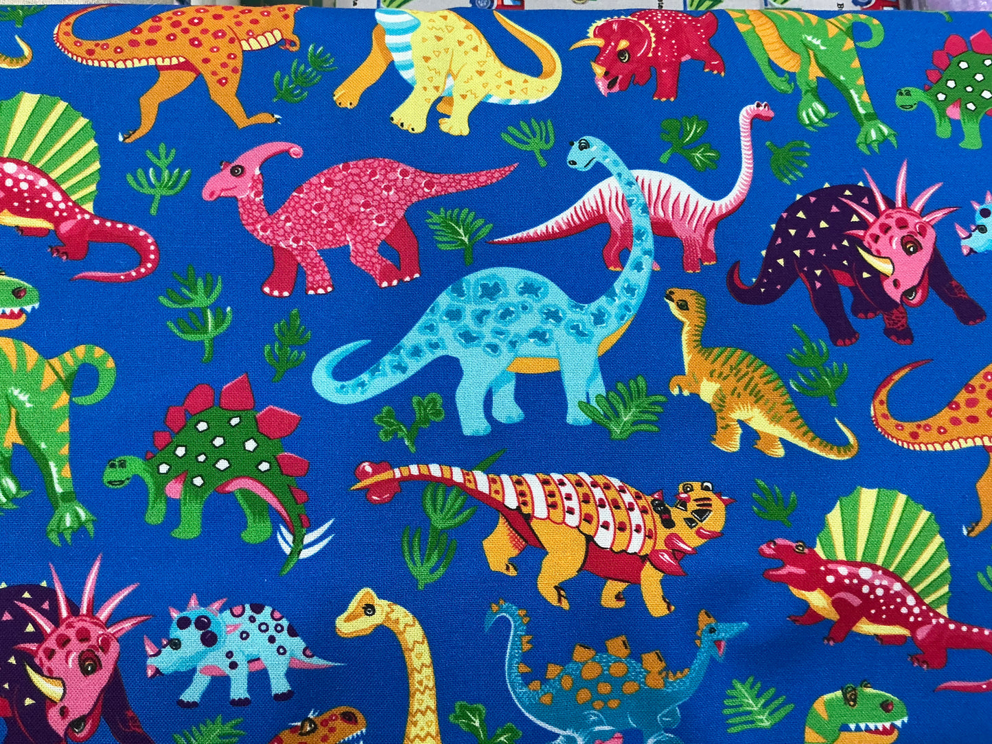 Dinosaurs - Bright Multicoloured - Blue