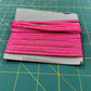 Narrow Braid - Bright Pink with Gold Stripe - 5mm