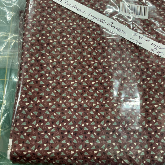 Tiny Hearts - Red - Hollyberry Christmas - End of Bolt 1 Mtr