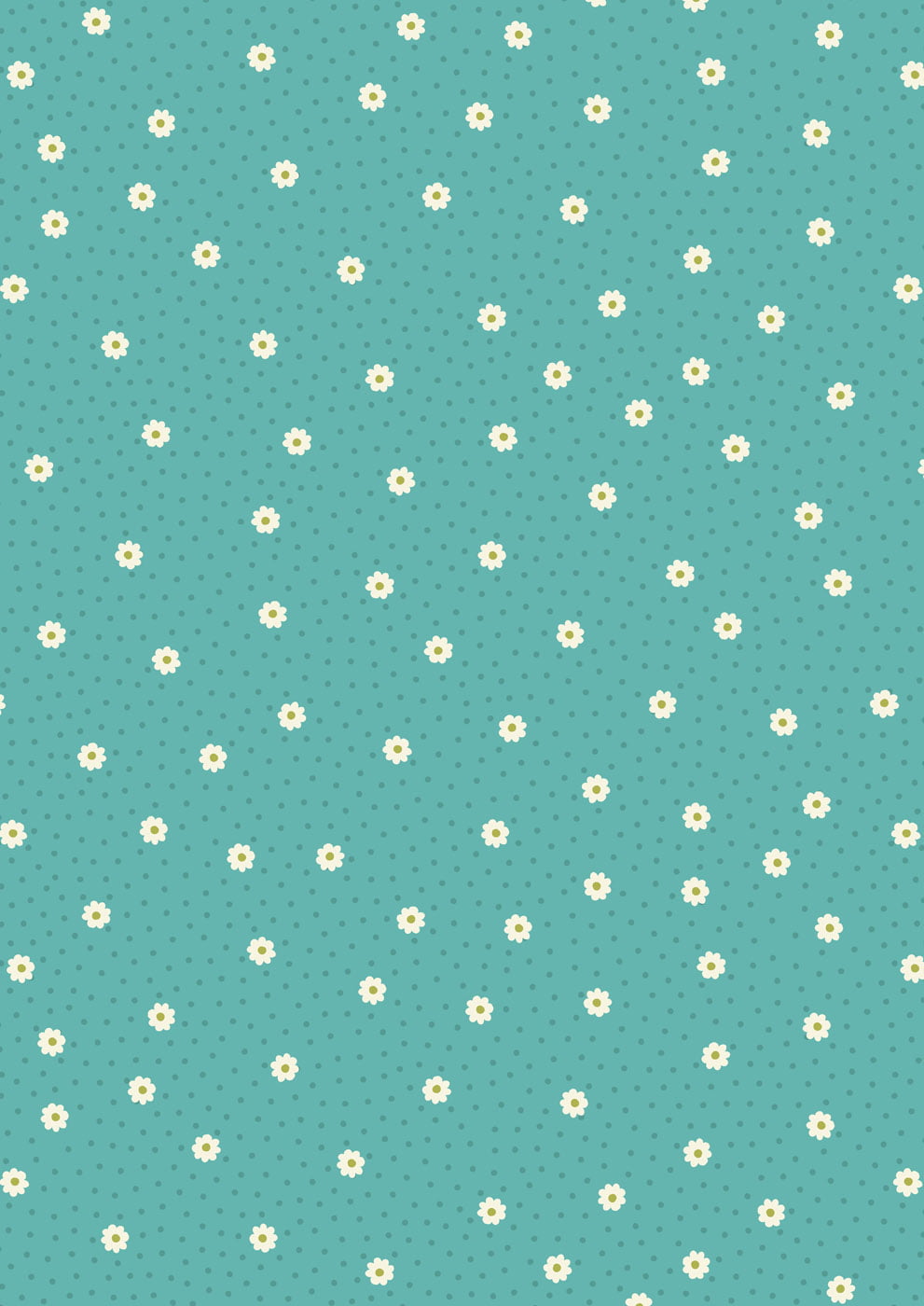 Daisy Dot on Turquoise