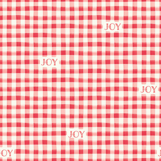 Joy - Candy Pink Gingham - Fa La La - Lewis & Irene