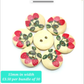 Round Strawberry Buttons - Wooden