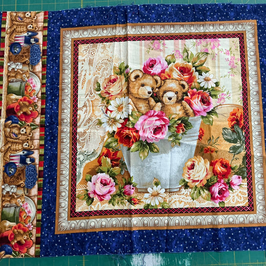 Teddy Bear Cushion Panel