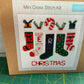 Christmas Stockings - Mini Cross Stitch Kit