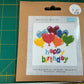 Happy Birthday Balloons - Mini Cross Stitch Kit