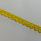 Bright Yellow Embroidered Edging Lace
