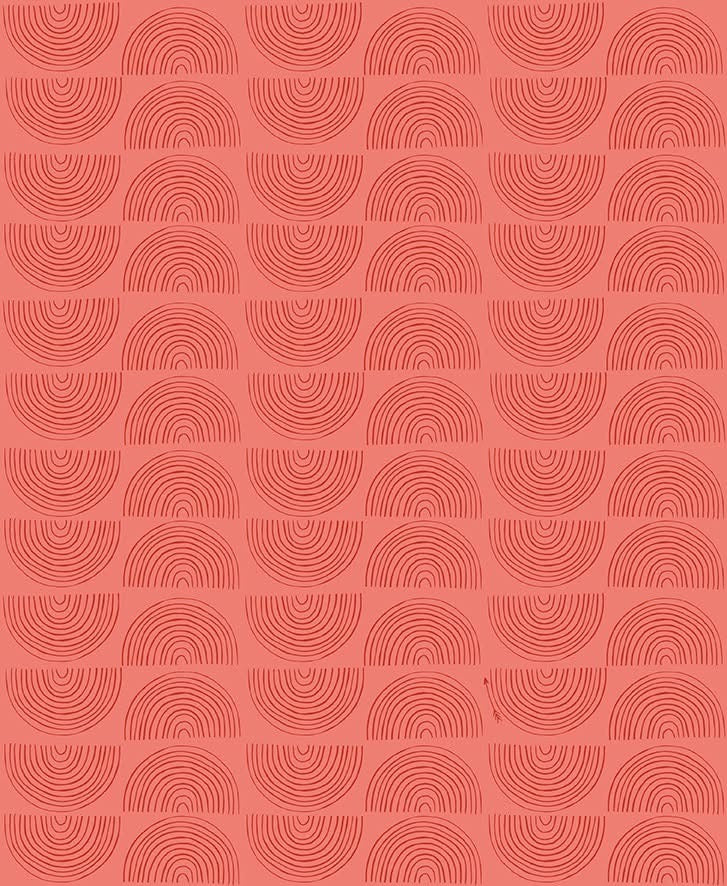 Coral Coordinate Fabric -  Autumn Smiles
