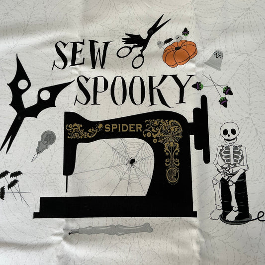 Halloween Tote Bag - Panel - Mr Bones Sews