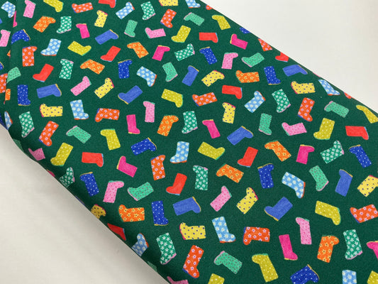 Wellingtons on Green - Splash