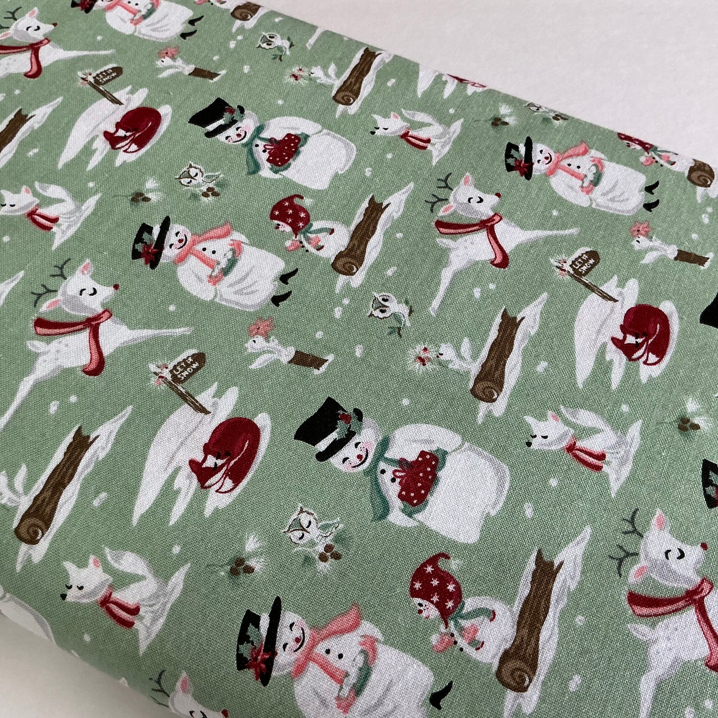 Christmas  Characters on Green - Frost & Flurry