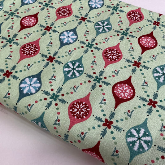 Baubles on Green - Frost & Flurry
