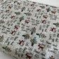 Mini Christmas Trees, Reindeers & Text on Cream