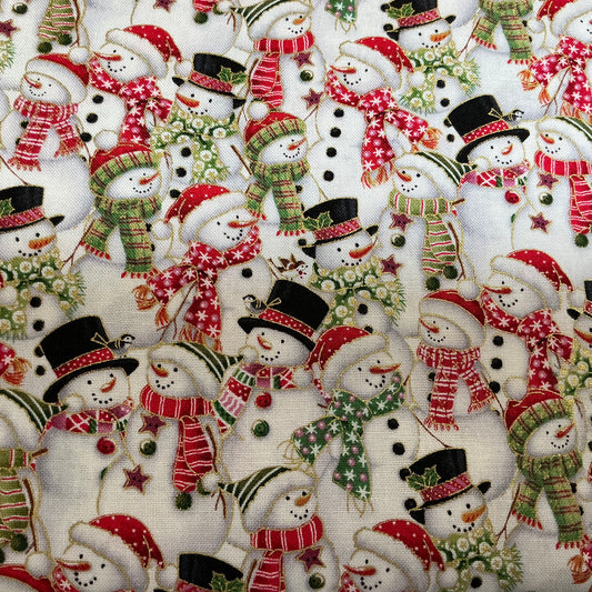 Snowman Parade (Gold Metallic Detailing)