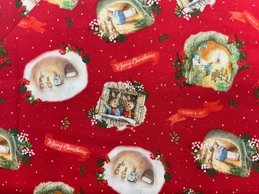 Festive Morn - Peter Rabbit - Red