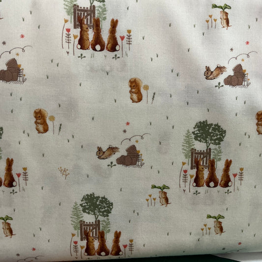 Garden Frolic - Peter Rabbit - White