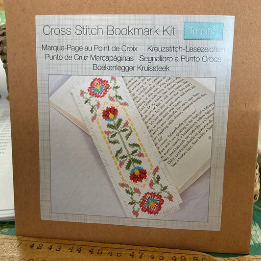 Bloom - Floral Design Bookmark - Cross Stitch Kit