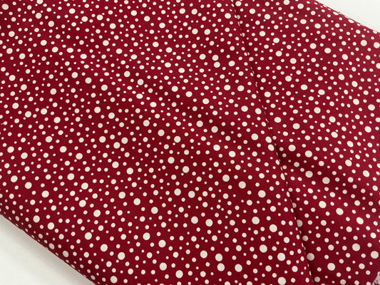 Irregular White Spots on Red - Red Velvet