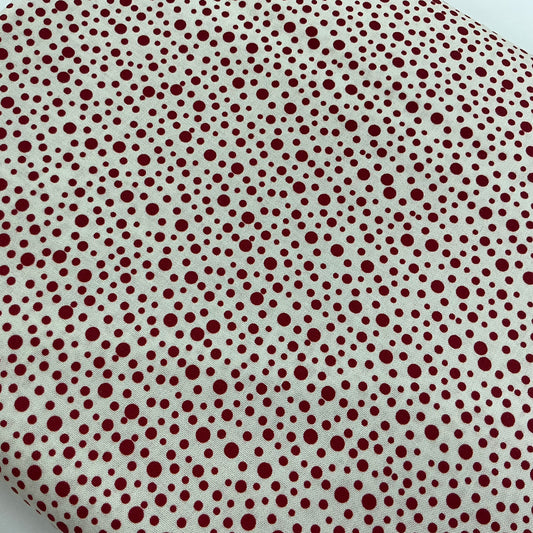 Irregular Red Dots on Cream - Red Velvet