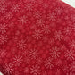 Cream Flowers on Red - Red Velvet