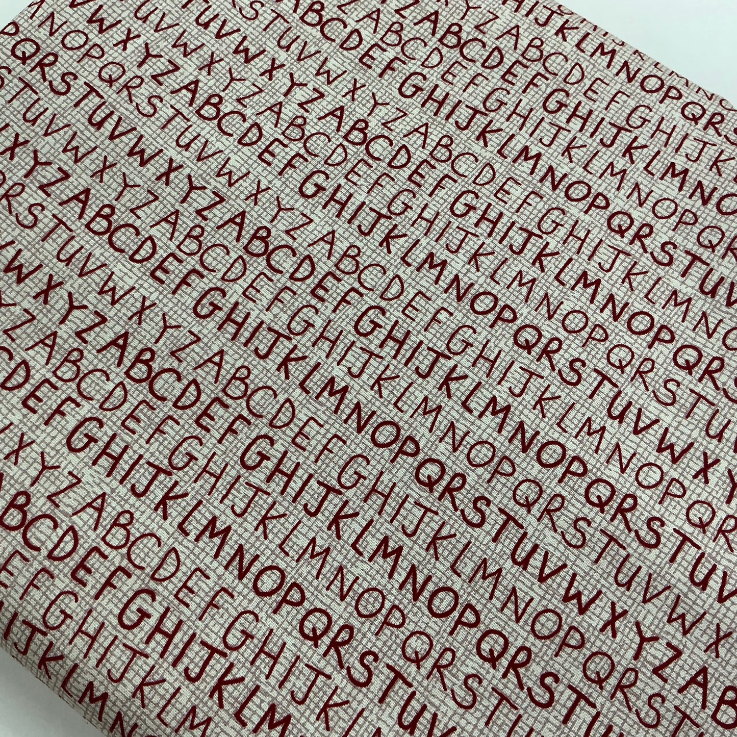 Red Alphabet on White - Red Velvet