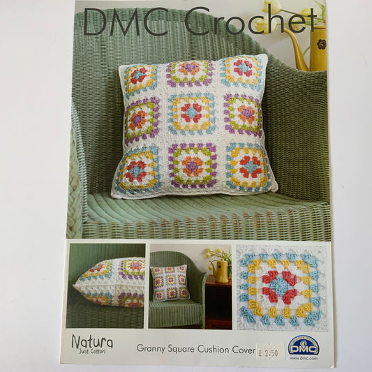 Granny Square Cushion Cover Crochet Pattern