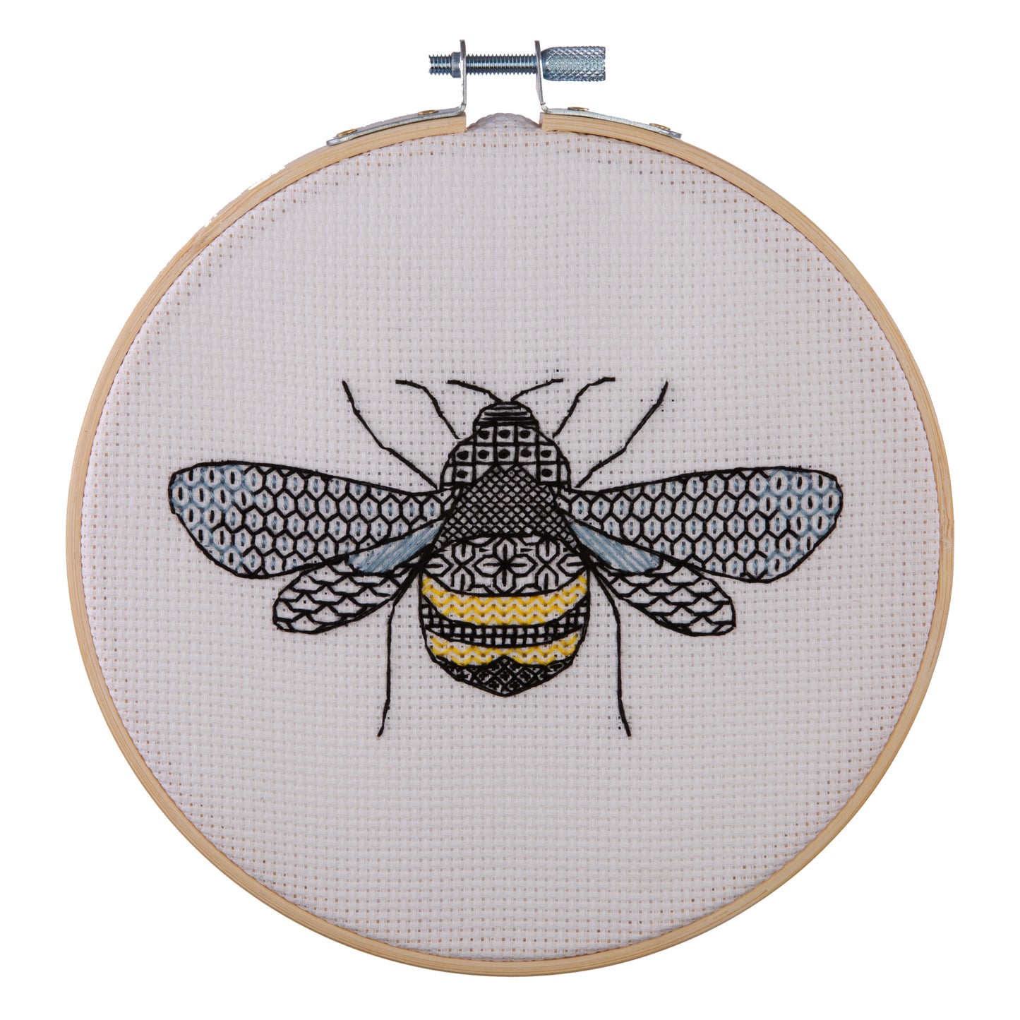 Bee - Blackwork Embroidery Kit