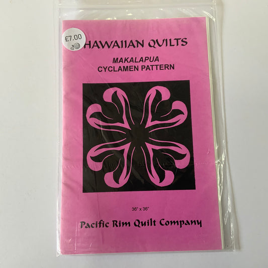 Cyclamen, Hawaiian Quilt Technique