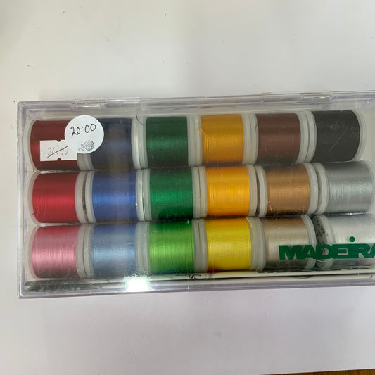 Madeira Rayon Machine Embroidery Selection Box 18 X 200M