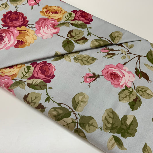 Roses on Grey - French Mill