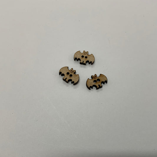 Bat Buttons - Wooden