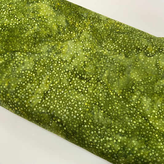 Lush Greens Dots - Hoffman Batik
