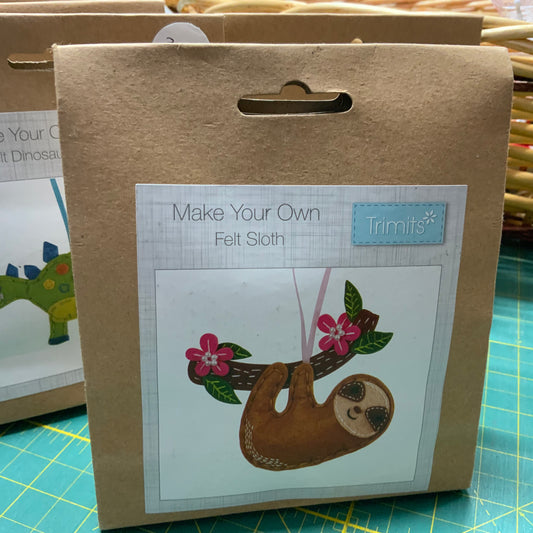 Make A Felt Sloth Decoration