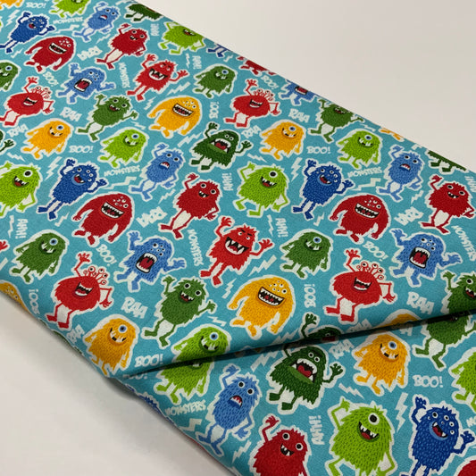 Monster Monsters on Blue