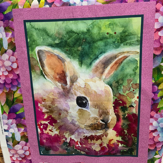 My Watercolour Garden Panel - Bunnies (2 Different)