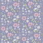 Floral Art on Lavender Blue - Floral Song