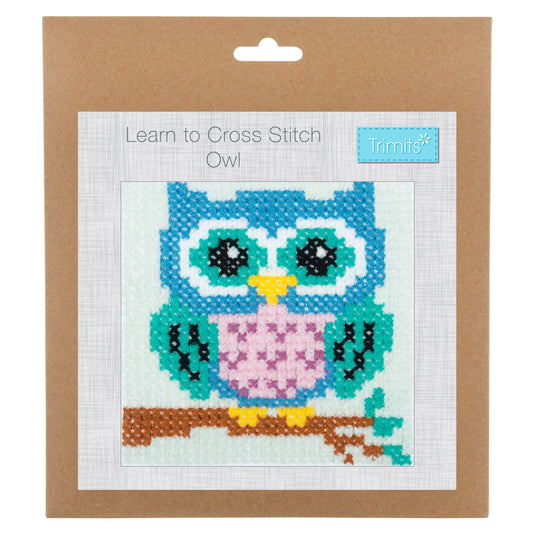Owl - Learn to Cross Stitch -  Kit
