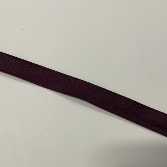 15mm  Aubergine Bias Binding