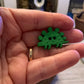 Stegosaurus Buttons - Green