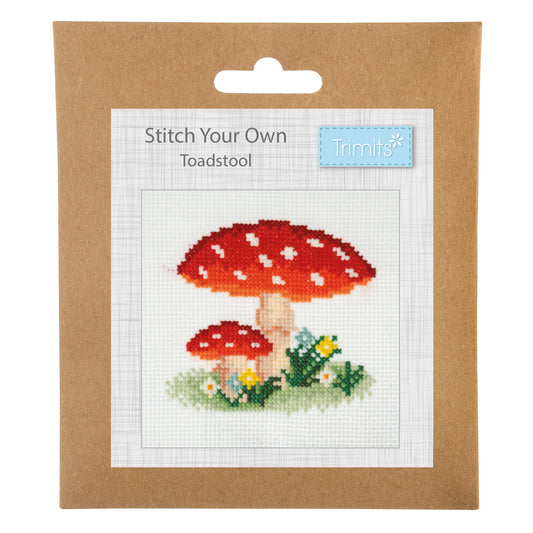 Toadstools - Mini Cross Stitch Kit