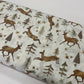 Stags & Trees on White (Gold Detailing)