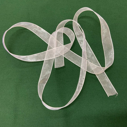 Organza Ribbon - White - 15mm