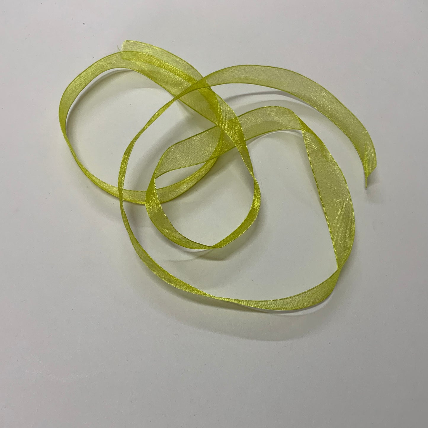 Organza Ribbon - Lime Green - 15mm