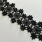 Black Lace Floral 40mm