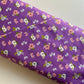 I Believe in Unicorns Flowers on Purple - Remnant - 1 metre
