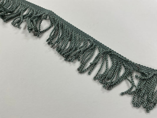 Upholstery Fringing - Green/Grey