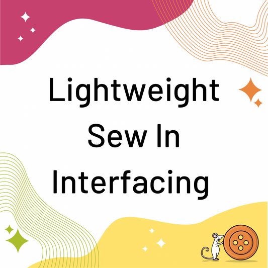 Lightweight Sew in Interfacing